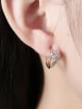 thumb Exquisite 18K Gold Women Zircon clip on earring 1