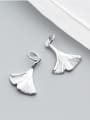 thumb 925 Sterling Silver With Silver Plated Trendy Ginkgo leaf Charms 0