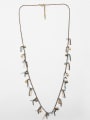 thumb Exquisite Antique Bronze Plated Zircons Necklace 0