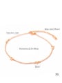 thumb Stainless Steel With Rose Gold Plated Cute Bowknot Anklets 2