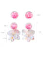 thumb Alloy With Platinum Plated Cute Colorful Sequins transparent Ball Drop Earrings 3