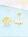 thumb 925 Sterling Silver With Simplistic Animal elephant Stud Earrings 2