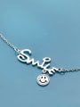 thumb 925 Sterling Silver With Platinum Plated Personality Monogrammed Necklaces 2