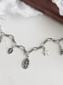 thumb 925 Sterling Silver With Antique Silver Plated Vintage Cross Bracelets 3