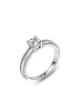 thumb Elegant Geometric Shaped Austria Crystal Ring 0