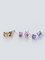 thumb S925 Silver Sugar Fashion Simple Color stud Earring 1