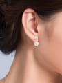 thumb Double Freshwater Pearl stud Earring 1