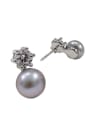 thumb Simple Freshwater Pearls Women Stud Earrings 0
