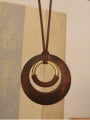 thumb All-match Wooden Round Shaped Necklace 2