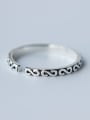 thumb Vintage Open Design Letter S Shaped S925 Silver Ring 1