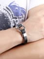 thumb Simple Titanium Artificial Leather Men Bracelet 1