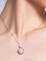 thumb Freshwater Pearl Flower Water Drop shaped Necklace 1