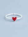 thumb Fashionable Red Heart Shaped Ring 0