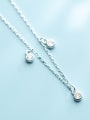 thumb Sterling silver micro-inlaid zircon necklace clavicle chain 1