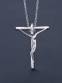 thumb Personalized Jesus Cross Pendant 925 Silver Necklace 0