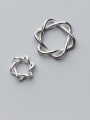 thumb 925 Sterling Silver With Silver Plated Geometric 10MM Hexagonal Star Charms 0
