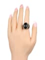 thumb Retro style Oval Resin stone Crystals Alloy Ring 1