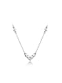 thumb High-quality Letter V Shaped Platinum Plated Necklace 0