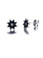 thumb Copper With Platinum Plated Simplistic Star Stud Earrings 2