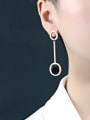 thumb Stainless Steel With Rose Gold Plated Fashion Round Stud Earrings 1