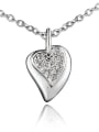 thumb Exquisite 18K Gold Plated Heart Shaped Zircon Necklace 0