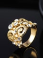 thumb Delicate 18K Gold Plated Cloud Shaped Ring 1