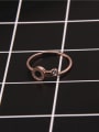 thumb Black Agate Zircon Simple Ring 1