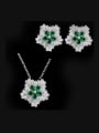 thumb Star Shaped stud Earring Necklace Jewelry Set 1