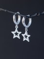 thumb S925 silver star zircon drop earring 0