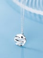 thumb 925 Sterling Silver With Silver Plated Trendy Irregularity Round Necklaces 1