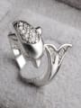 thumb Fashion Creative Opening Dolphin Copper Ring 2