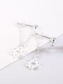 thumb Fashion Six-pointed Star Silver Earrings 0