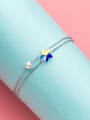 thumb Adjustable Star Shaped Artificial Pearl S925 Silver Bracelet 1