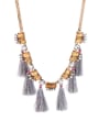 thumb Alloy Individual Tassel Sweater Necklace 3