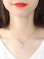 thumb Copper inlay AAA zircon semi-precious stone pendant necklace 2
