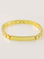 thumb Unisex 24K Gold Plated Water Band Shaped Bracelet 0