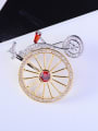 thumb Copper With Cubic Zirconia Cute Bike Brooches 2