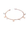 thumb Stainless Steel With Rose Gold Plated Cute Butterfly Anklets 0