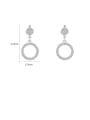 thumb Copper With Cubic Zirconia Simplistic Round Drop Earrings 2