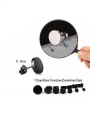 thumb Stainless Steel With Black Gun Plated Trendy Round Stud Earrings-- ONLY ONE,NOT A PAIR 1