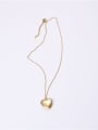 thumb Titanium With Gold Plated Simplistic  Smooth  Heart Locket Necklace 3