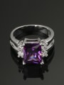 thumb High Quality Purple Zircons Wedding Ring 1