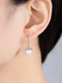 thumb Pure silver 10-10.5mm natural pearl earrings 1
