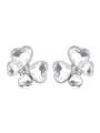thumb Fashion Heart austrian Crystals Alloy Stud Earrings 3