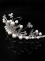 thumb Noble Luxury Artificial Pearls Zircons Shining Hair Accessories 1