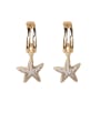 thumb Alloy With Gold Plated Delicate Star Drop Earrings 0