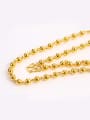 thumb Copper Alloy Gold Plated Beads Men Necklace 1
