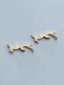 thumb 925 Sterling Silver With Gold Plated Simplistic Leaf Charms 1