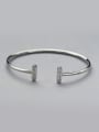 thumb Simple 925 Silver Opening Bangle 0