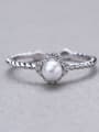 thumb All-match 925 Silver Pearl Ring 3